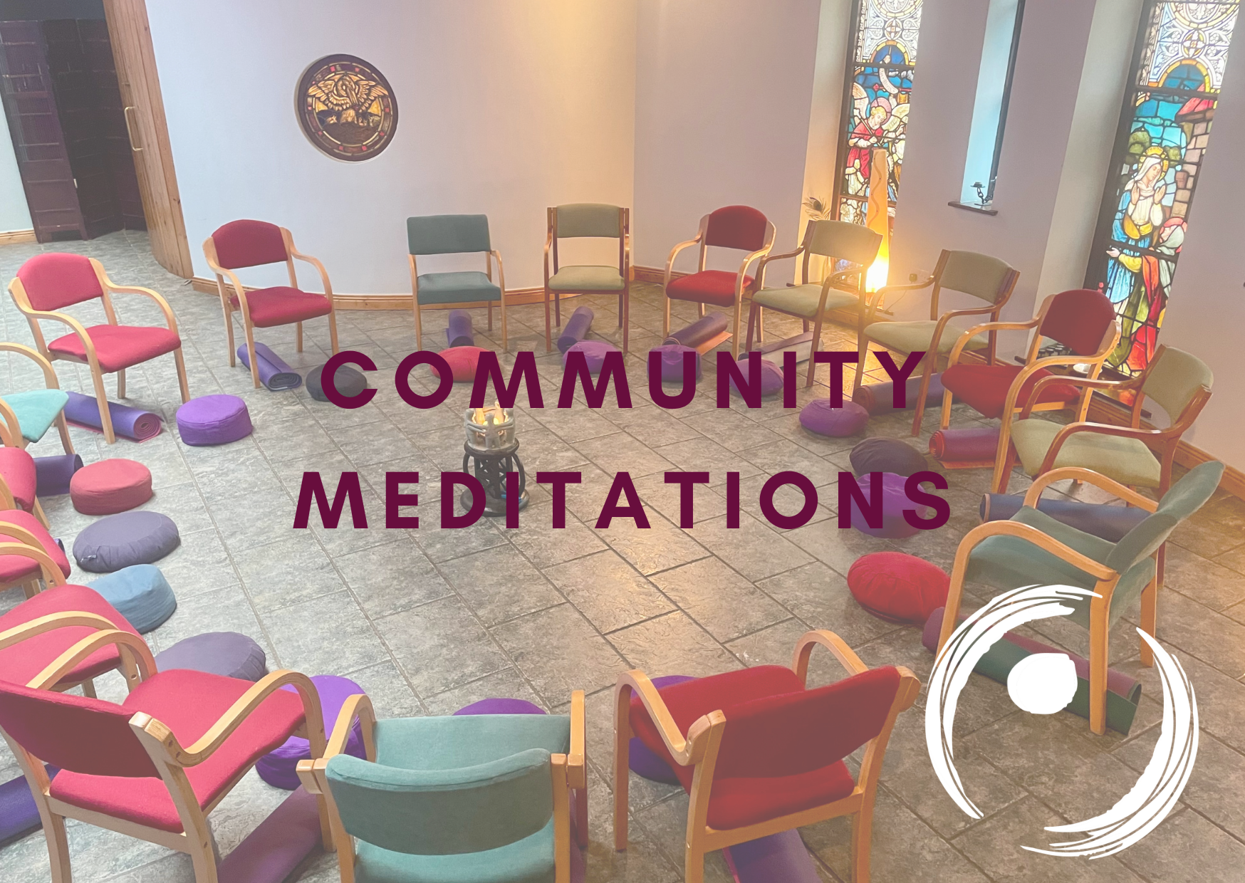 Library for workshop, Meditation set up